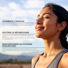 Spiruline pure - Sans additifs - Formulé en France