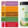 Raw Greens – Poudre Super Greens 250g - 50 Portions - Mélange de 15 Superaliments Verts - Spiruline, Thé Vert, Chlorelle - Ve