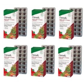 SalusFloralIron Lot de 84 comprimés végétaliens, sans gluten, sous blister, 6 paquets, 504 comprimés au total