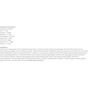 SalusFloralIron Lot de 84 comprimés végétaliens, sans gluten, sous blister, 6 paquets, 504 comprimés au total