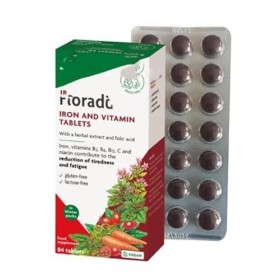 SalusFloralIron Tablettes végétaliennes, sans gluten, sous blister, 84 pièces, 1 paquet