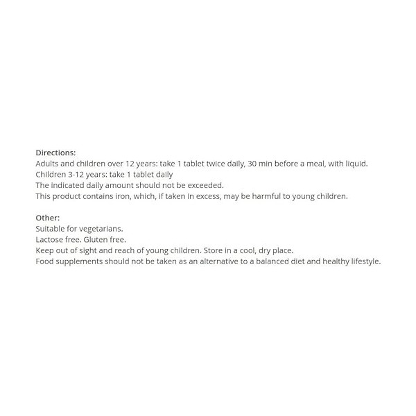 SalusFloralIron Tablettes végétaliennes, sans gluten, sous blister, 84 pièces, 1 paquet