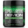 Super Greens Demon – Poudre Superfood Végétalienne 250g, 50 Portions – Mélange Spiruline, Chlorelle, Kale, Épinards – Sans Ad