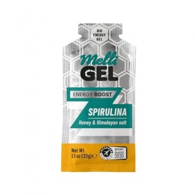 MelliGel Spirulina Gel Sport Miel Bio 32g Boîte de 12