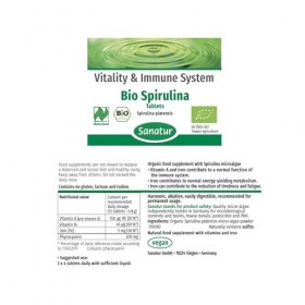 Sanatur Spiruline Bio - 100 comprimés - 40 g 1 