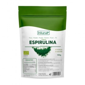 Spiruline en poudre bio 150 g INKANAT - Algue spiruline pure, protéine végétalienne, rassasiante - Contrôle de lappétit.