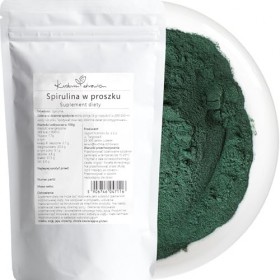 Spiruline en poudre naturelle | Super-aliment riche en protéines pour énergie et immunité 250 Grammes – KUCHNIA ZDROWIA