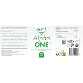 AlphaONE – Algue AFA Klamath 100% Pure – Vitalité, Humeur, Détox – Bioactive Dehydration® – SynerJ-Health 60g vrac 