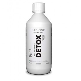 Lab One Chlorophyll Detox Paquet de 1 x 500ml - Extraits de plantes - Lucuma - Spiruline - Chlorelle - Sodium et Cuivre de Ch