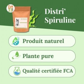 Spiruline pour Cheval – Micro-Algue Riche en Protéines, Fer et Antioxydants – Soutien Immunité, Énergie et Récupération – Com...
