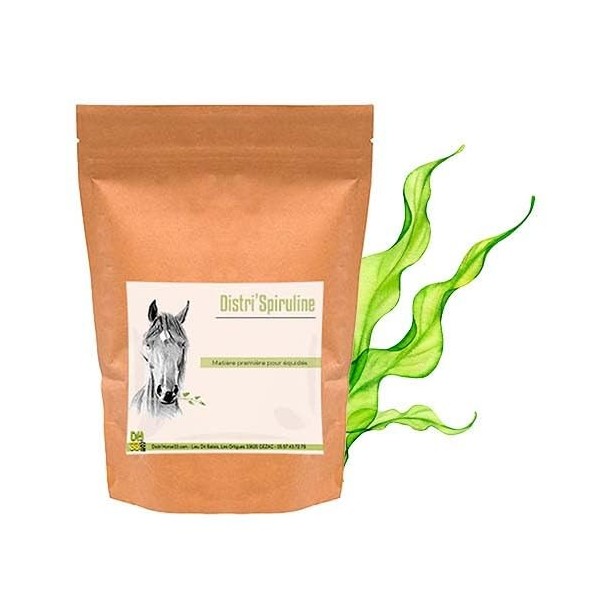 Spiruline pour Cheval – Micro-Algue Riche en Protéines, Fer et Antioxydants – Soutien Immunité, Énergie et Récupération – Com...