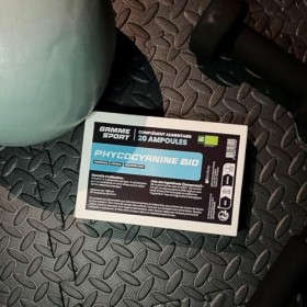 Laboratoire Beauchamp - Complément alimentaire PHYCOCYANINE SPORT BIO - 20 ampoules - Gamme sport - Extrait de Spiruline - Pr