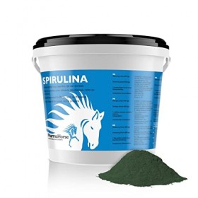 PharmaHorse Spiruline | Algues séchées pour Cheval | Cocktail de vitamines pour Cheval | sans éléments dopants & sans Sucre |