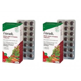 SalusFloralIron Lot de 84 comprimés végétaliens, sans gluten, sous blister, 2 paquets de 426,7 cm au total