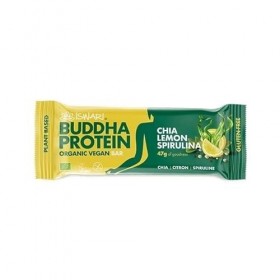 BARRE BOUDDHA PROTEINE CHIA CITRON SPIRULINE 47G, ISWARI, UNITÉ