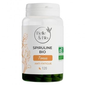 CONCENTRATION & ANTI-FATIGUE - Spiruline Bio certifiée Ecocert - Tonus - 100 gélules - Cure 2 mois - Complément Alimentaire B