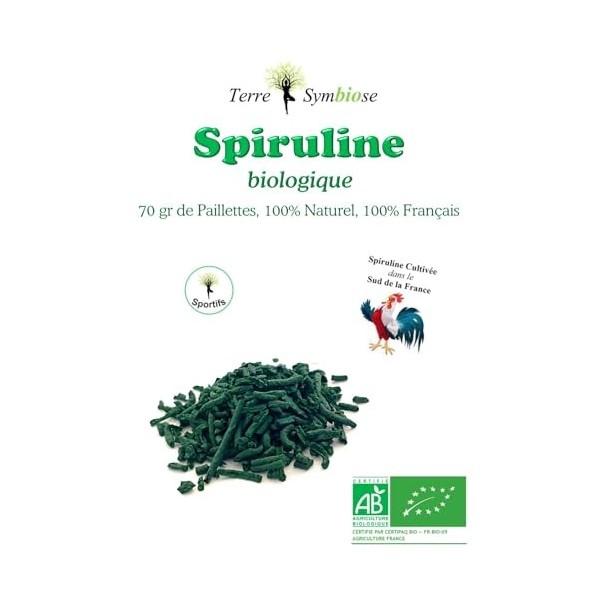 Spiruline Paillettes Française Bio - 70gr