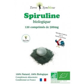 Spiruline Biologique Française - 120 comprimés de 500 mg