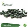 Le Pré Vert - Spiruline BIO - 60 comprimés - Aide à réduire la fatigue - 500 mg - Fabriqué en France