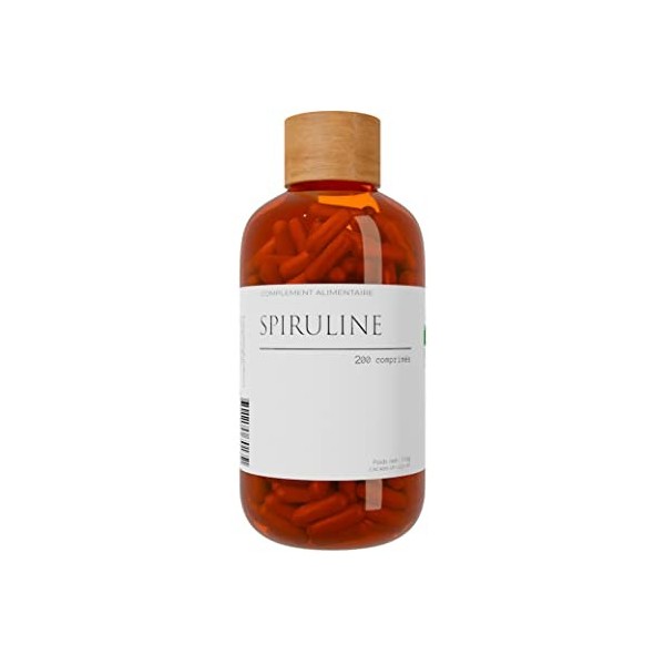 Spiruline | Antioxydant | Entraînement Sport | Fer | Protéines | Sommeil | 200 comprimés 250mg | Fabriqué en Occitanie | Natu...