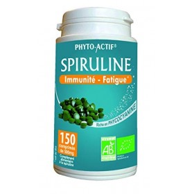 PHYTO-ACTIF | Spiruline | Complément alimentaire Immunité & Vitalité | Phycocyanine & Protéines végétales | Spiruline naturel