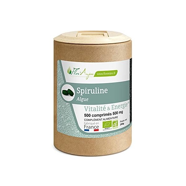 Spiruline BIO en comprimés Pot de 300 comprimés Spiruline