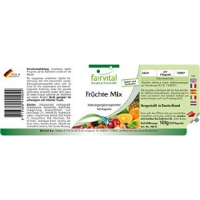 Fairvital | Fruit Mix VEGAN - Fortement dosé - 120 capsules - poudre de fruit naturel