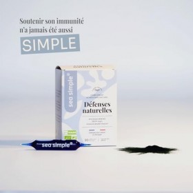 SEA SIMPLE - Extrait de spiruline Bio titré à 1g/L DE PHYCOCYANINE - ORIGINE FRANCE - 20 ampoules de 10 mL