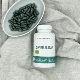 Laboratoire Beauchamp - Complément alimentaire SPIRULINE BIO - 120 gélules - Apport en protéines, vitamines et minéraux et en...