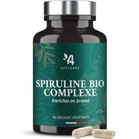 Apyforme - Spiruline Bio - Formule Enrichie en Algues Aramé d’Ecklonia Bicyclis - Double Action Nutritive et Antioxydante - 1