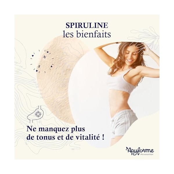 Apyforme - Spiruline Bio - Formule Enrichie en Algues Aramé d’Ecklonia Bicyclis - Double Action Nutritive et Antioxydante - 1