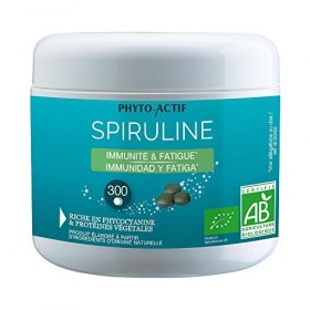 PHYTO-ACTIF | Spiruline | Immunité & Vitalité | Spiruline naturelle | 300 comprimés Spiruline