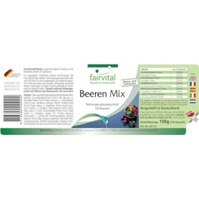 Fairvital | Baies Pur VEGAN - dose élevée - 120 capsules - 8 baies spiruline