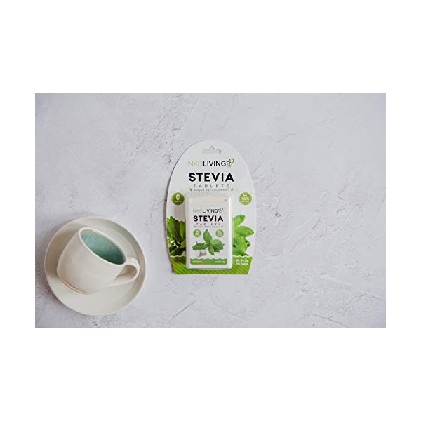 * NOUVEAU DESIGN * NKD Living Pure Édulcorant Stevia - 200 Comprimés - * Non amer *