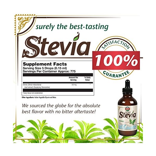 KAL Pure Stevia Liquid Extract 4 oz