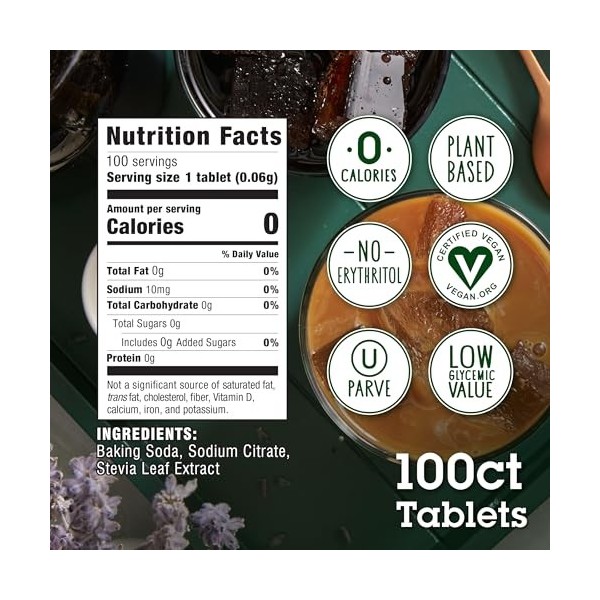 Stevia In The Raw Sweetener, 100 Count Tablets
