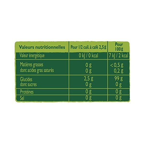 PURE VIA - Lot de 2 Poudre Cristallisée Stevia – Zéro Calorie – 250g Stévia