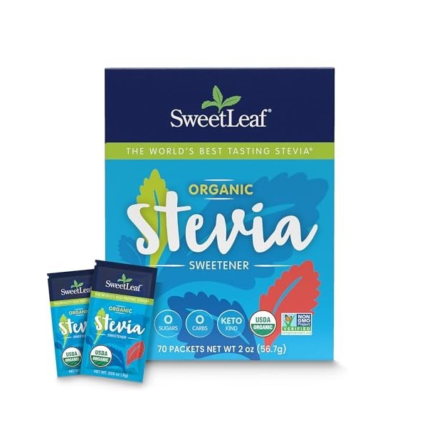 Sweet Leaf Stevia Organic Sweet Leaf Stevia Packets - 70 ct