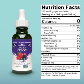 Wisdom Natural - Stévia liquide baie 60ml