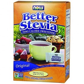 NOW Foods - Better Stevia Zero Calorie Sweetener Original Flavor - 100 Packet s by Now Foods
