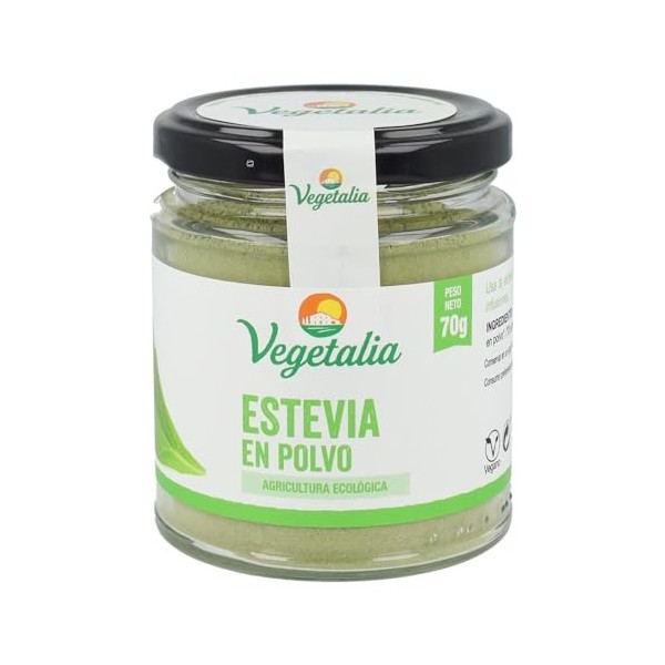 VEGETALIA STEVIA en polvo 70gr. BIO – peut être utilisé régulièrement selon les besoins individuels, soin conçu pour une util...