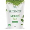 Thé Matcha BIO 80g | Grade Premium Japonais | Faible Amertume | Récolté à la Main au Japon Shizuoka | Poudre de Thé Vert Ma