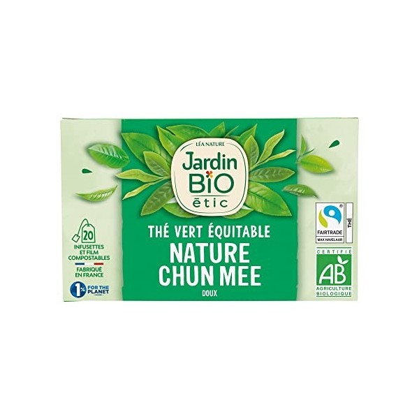 Jardin BIO étic - Thé Vert Nature Doux 40 g