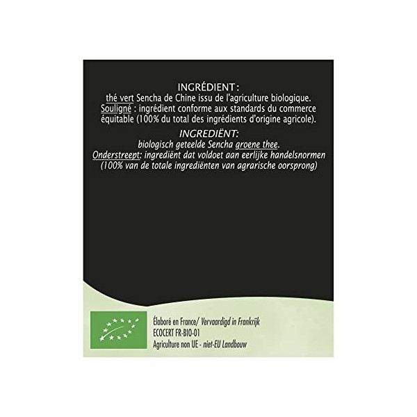 Jardin BIO étic - Thé vert Sencha