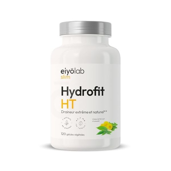 HYDROFIT HT | Detox Minceur Puissant | Draineur Naturel Anti-Cellulite et Rétention d’eau | Complexe de 7 Plantes Diurétiques