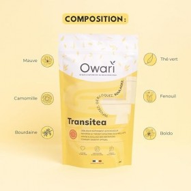 OWARI Transitea - Tisane Transit Anti Ballonnements et Ventre Gonflé - Infusion Fenouil pour Digestion Difficile et Ballonnem