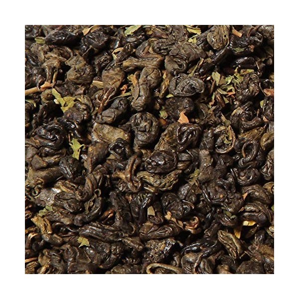 Thé Vert bio aromatisé Menthe Marrakesch - 100g 40 tasses - Thé en vrac 100% agriculture biologique - Mes-Thés Thé vert