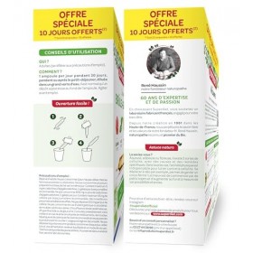 SUPERDIET-QUATUOR BRÛLE-GRAISSE BIO-Minceur-Thé vert, Papaye, Son davoine, Guarana-Fabrication française-FORMAT PROMO-30 amp