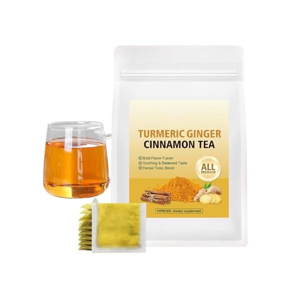 Thé Santé, Boisson Pour Contrôle Du Poids, 15 Pièces Thés Santé Biologiques pour Perte de Poids, Matin, Nuit, Soulagement du 