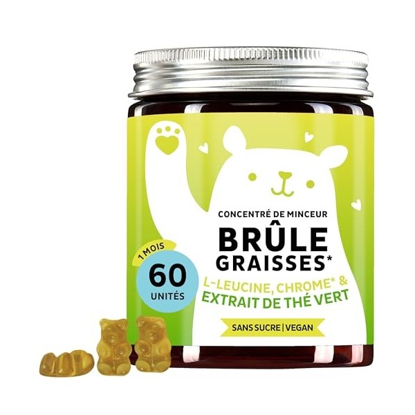 Gummies Complexe de Nutriments – Concentré De Minceur Gummies Avec Chrome, Biotine, Zinc, L-Leucine & Extrait De Thé Vert – 6...